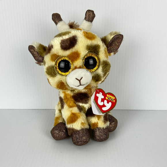 Ty Beanie Boos Stilts Giraffe Plush DOB Dec 10 2022 All Tags 6 inch Stuffie - Picture 1 of 11